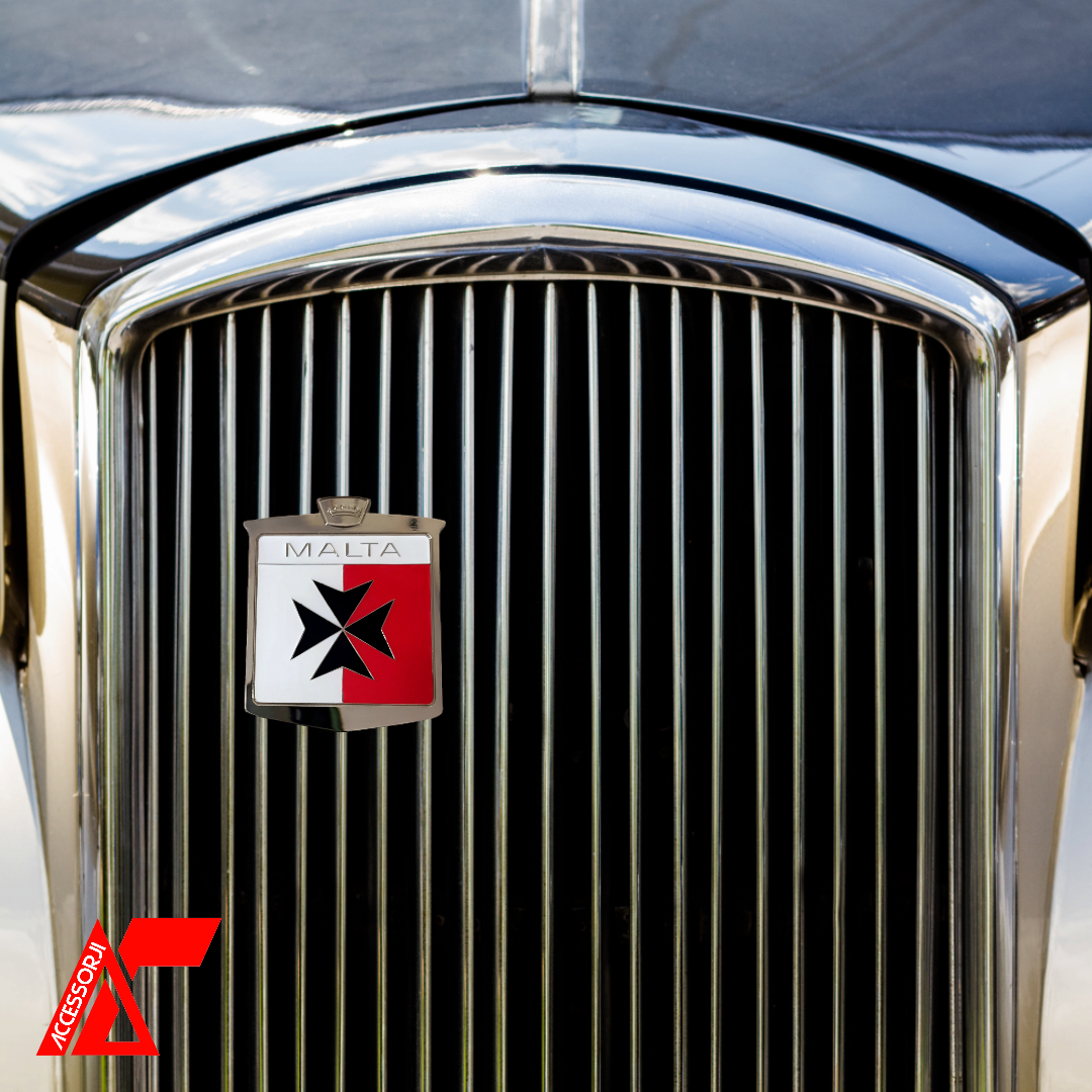 Maltese Cross Car Grill Badge